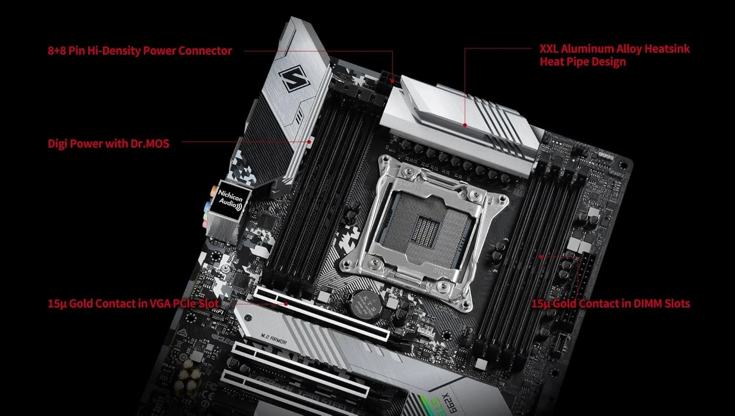 مادربرد Asrock X299 Steel Legend Intel X299 LGA 2066 (Socket R4) ATX