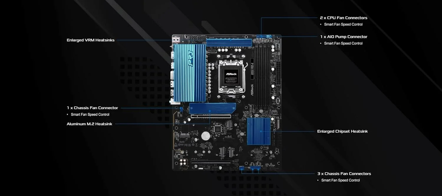 مادربرد ASRock AMD AM5 B850 Pro-A