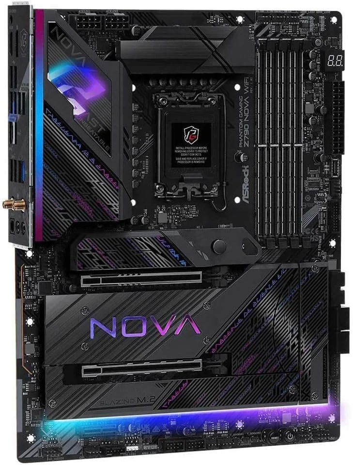 مادربرد ASRock Z790 Nova WiFi LGA 1700 (نسل 14، 13، 12) Intel Z790 SATA 6Gb/s ATX