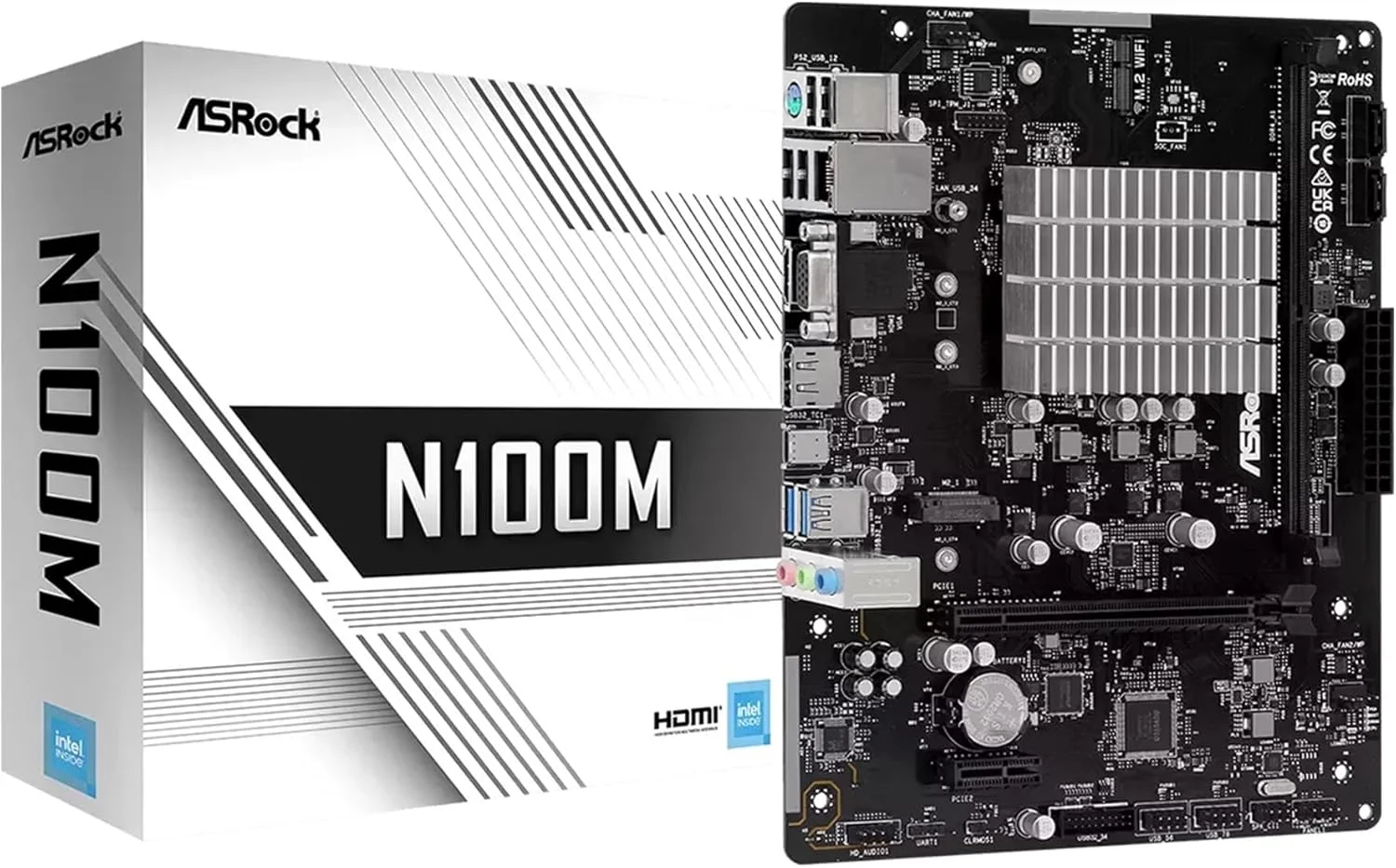 ASROCK N100M NA (پردازنده یکپارچه) micro ATX
