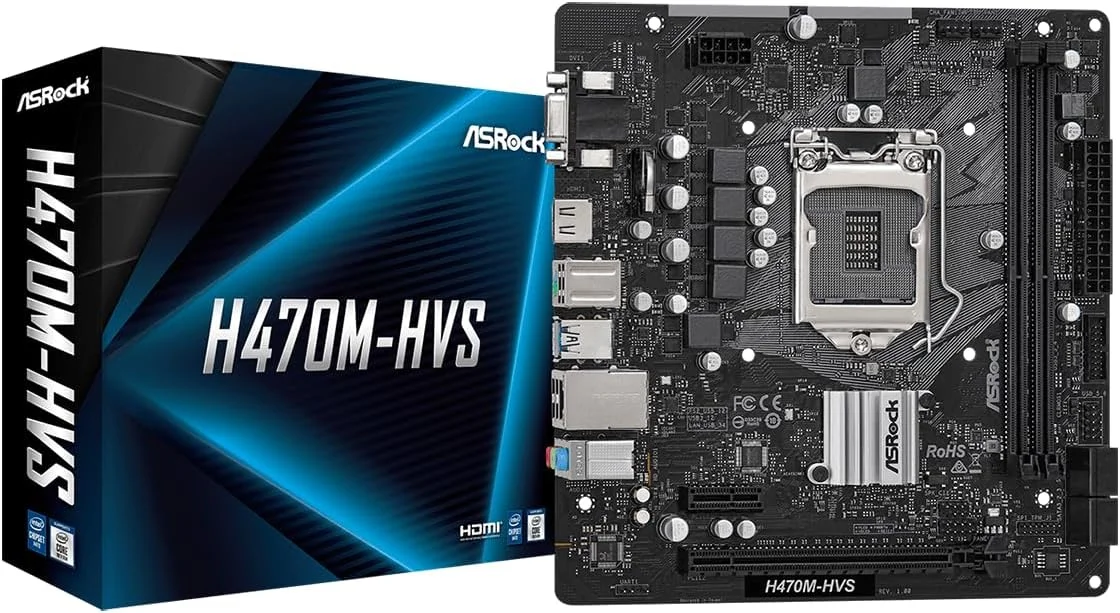 مادربرد ASRock MB Intel 1200 H470M-HVS, 90-MXBG60-A0UAYZ