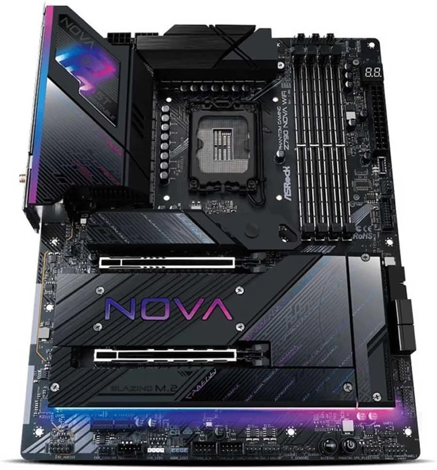 مادربرد ASRock Z790 Nova WiFi LGA 1700 (نسل 14، 13، 12) Intel Z790 SATA 6Gb/s ATX مادربرد ASRock Z790 Nova WiFi LGA 1700 (نسل 14، 13، 12) Intel Z790 SATA 6Gb/s ATX