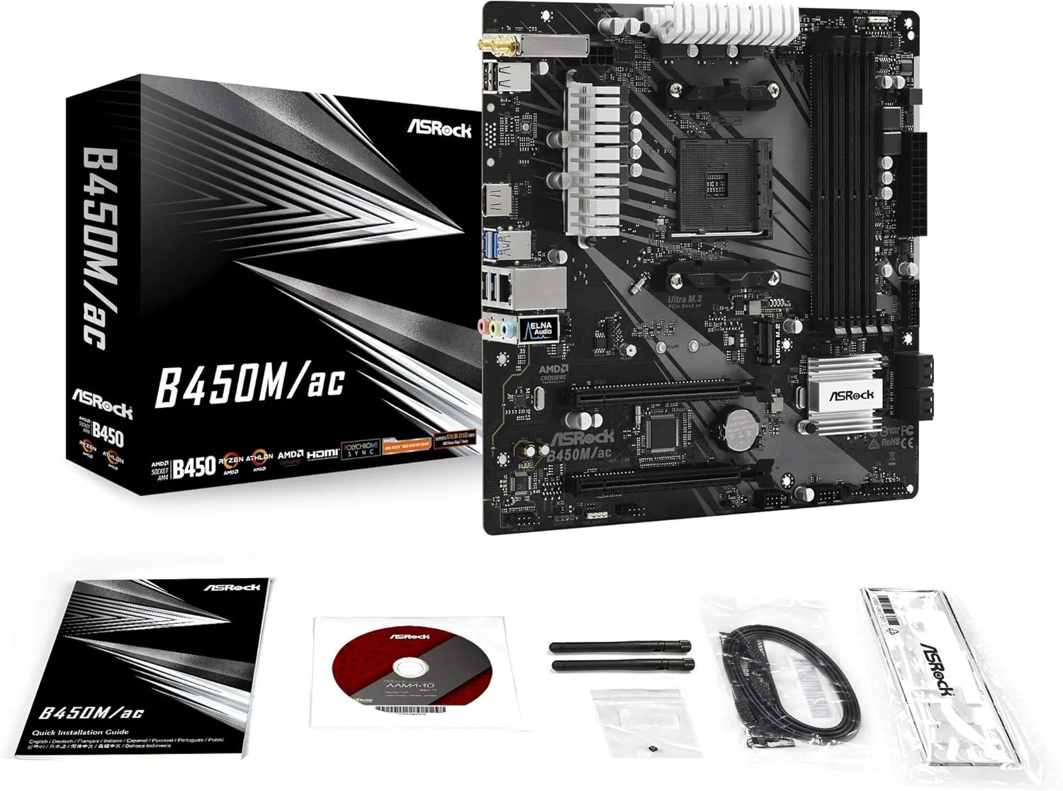 مادربرد Asrock B450M/AC AM4 B450