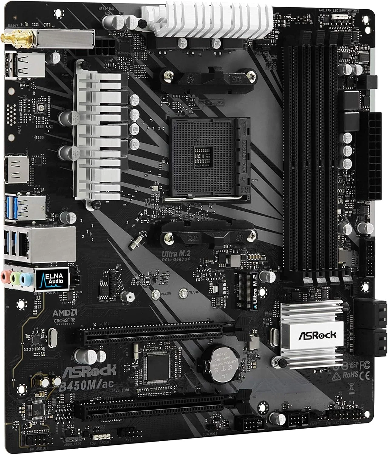مادربرد Asrock B450M/AC AM4 B450