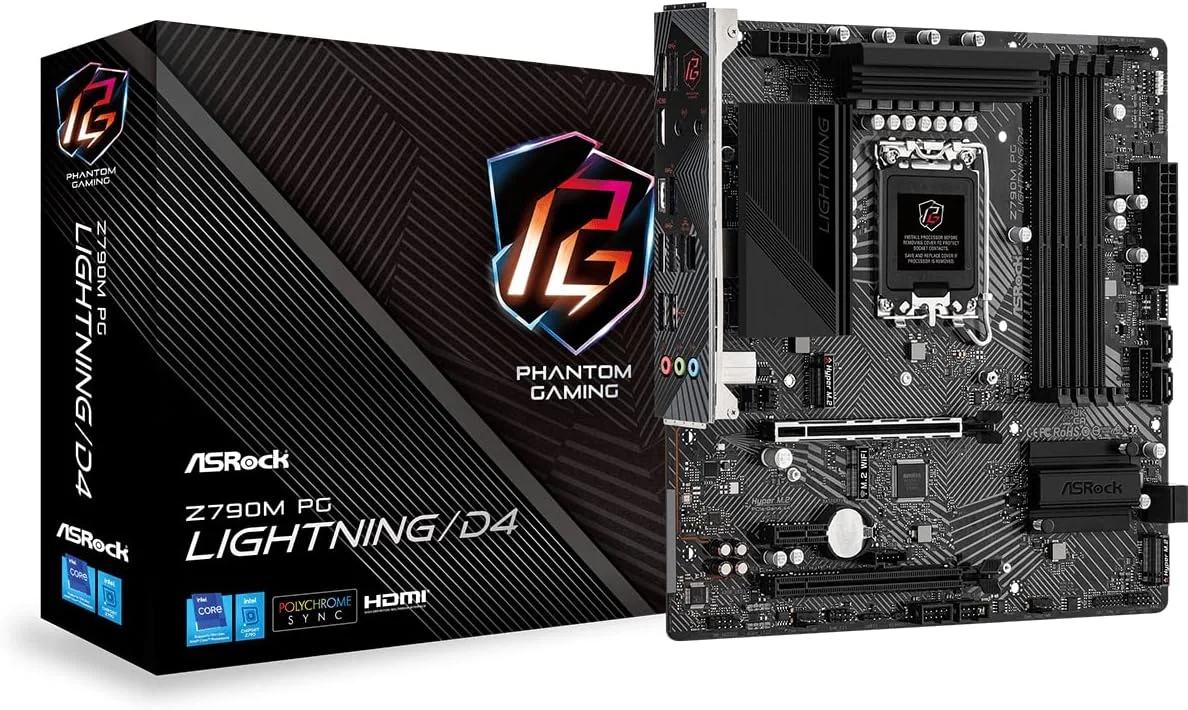 مادربرد ASRock Intel 1700 Z790M PG LIGHTNING/D4
