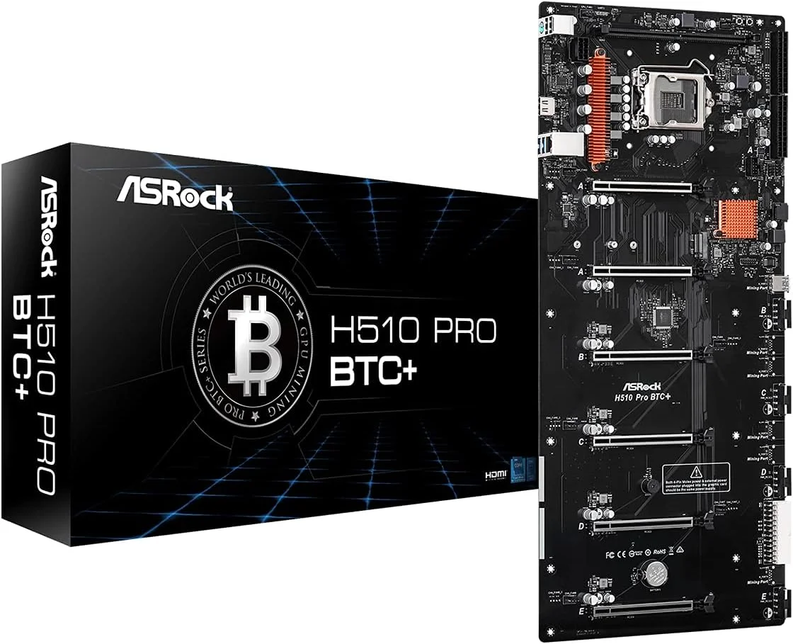 ASRock H510 Pro BTC+ LGA1200 1DDR4 محصولی اصیل و با کیفیت بالا