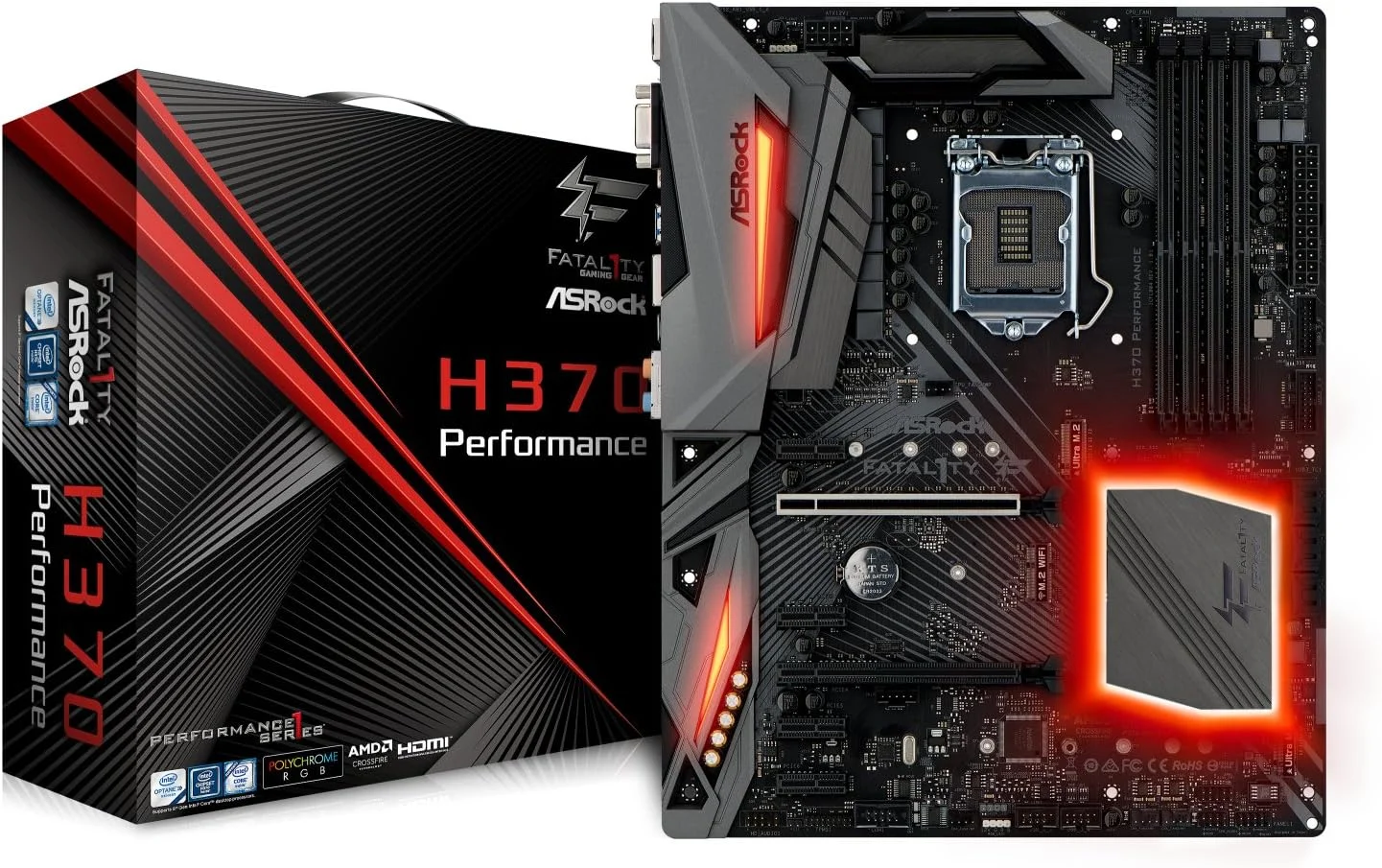 مادربرد ASRock H370 PERFORMANCE LGA1151/Intel H370/DDR4/Quad CrossFireX/SATA3&USB3.1/M.2/A&GbE/ATX