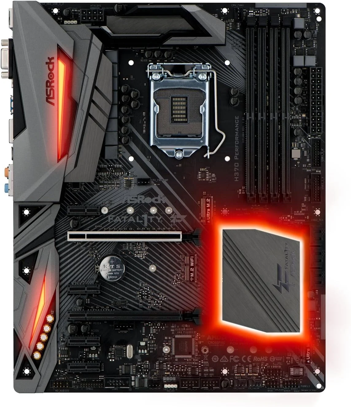 مادربرد ASRock H370 PERFORMANCE LGA1151/Intel H370/DDR4/Quad CrossFireX/SATA3&USB3.1/M.2/A&GbE/ATX