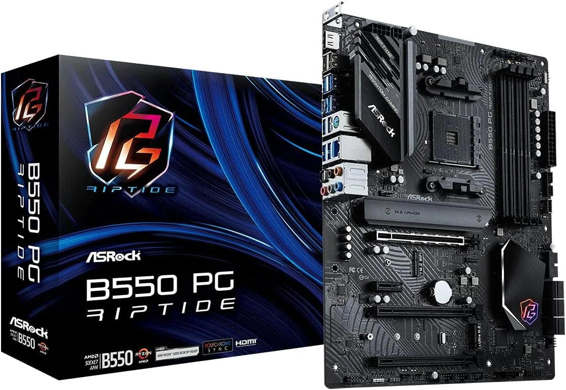 مادربرد ASRock B550 PG Riptide AMD B550 سوکت AM4 ATX
