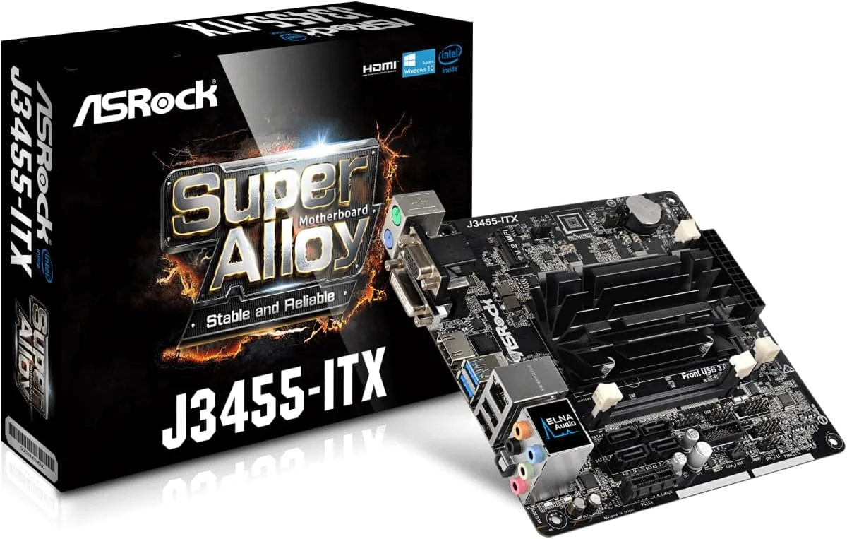 مادربرد ASRock J3455-ITX Apollo Lake SOD/U3/4S3 M-ITX - خاکستری