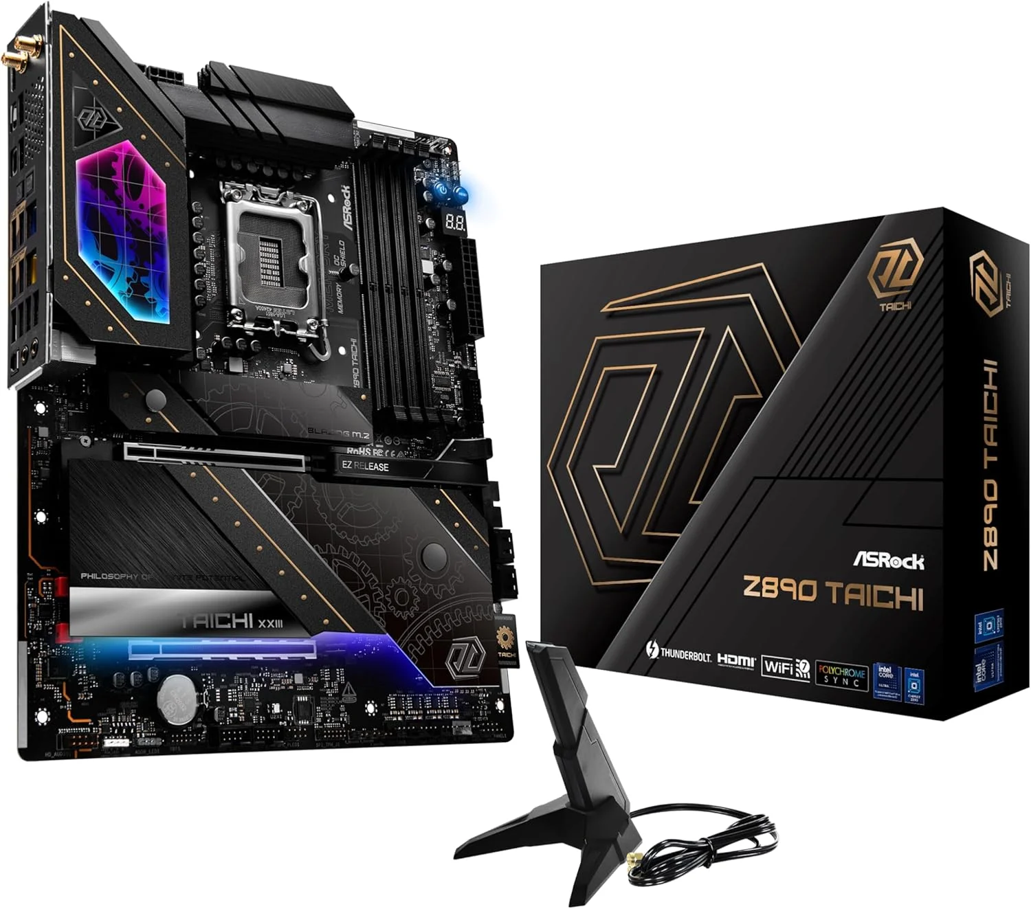 مادربرد ASRock Z890 Taichi سازگار با پردازنده Intel Core Ultra (LGA1851) چیپست Z890 DDR5 مادربرد ATX