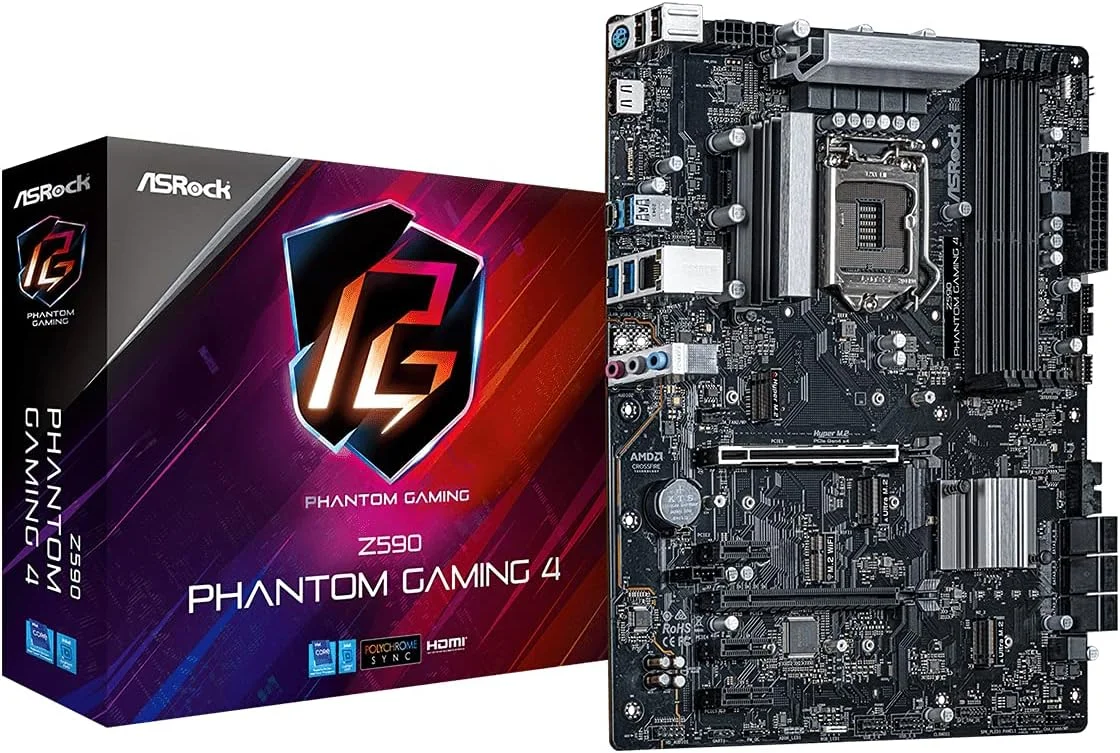 مادربرد ASRock Z590M Phantom Gaming 4 MATX Intel Z590 DDR4 S1200