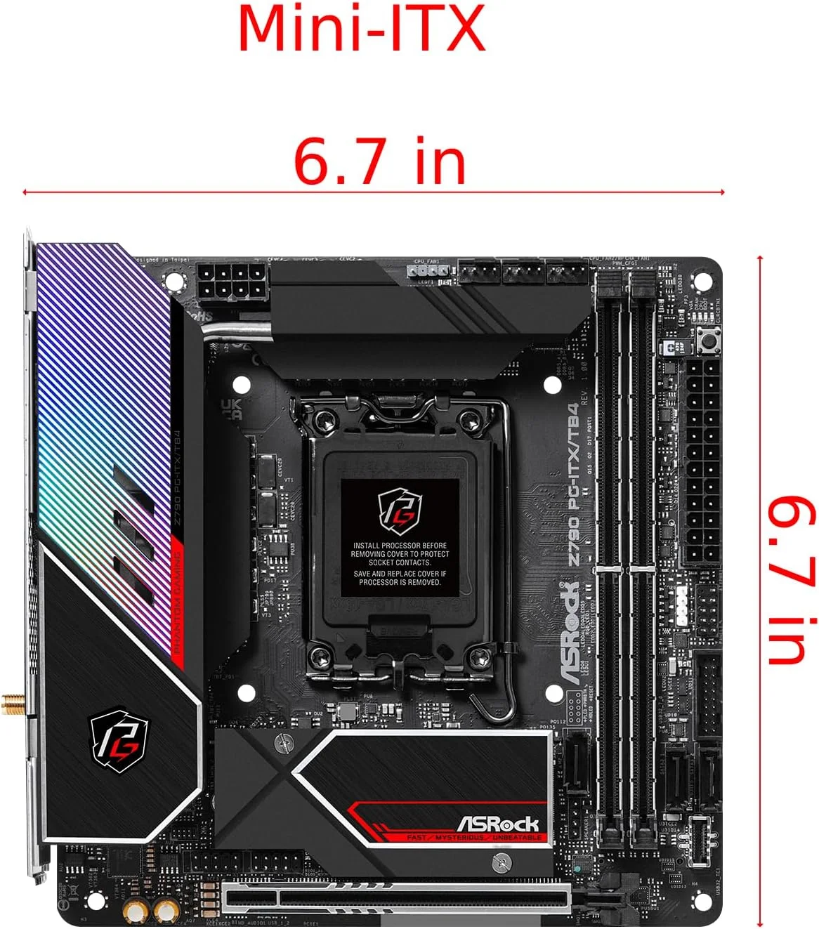 مادربرد ASRock Intel 1700 Z790 PGITXTB4