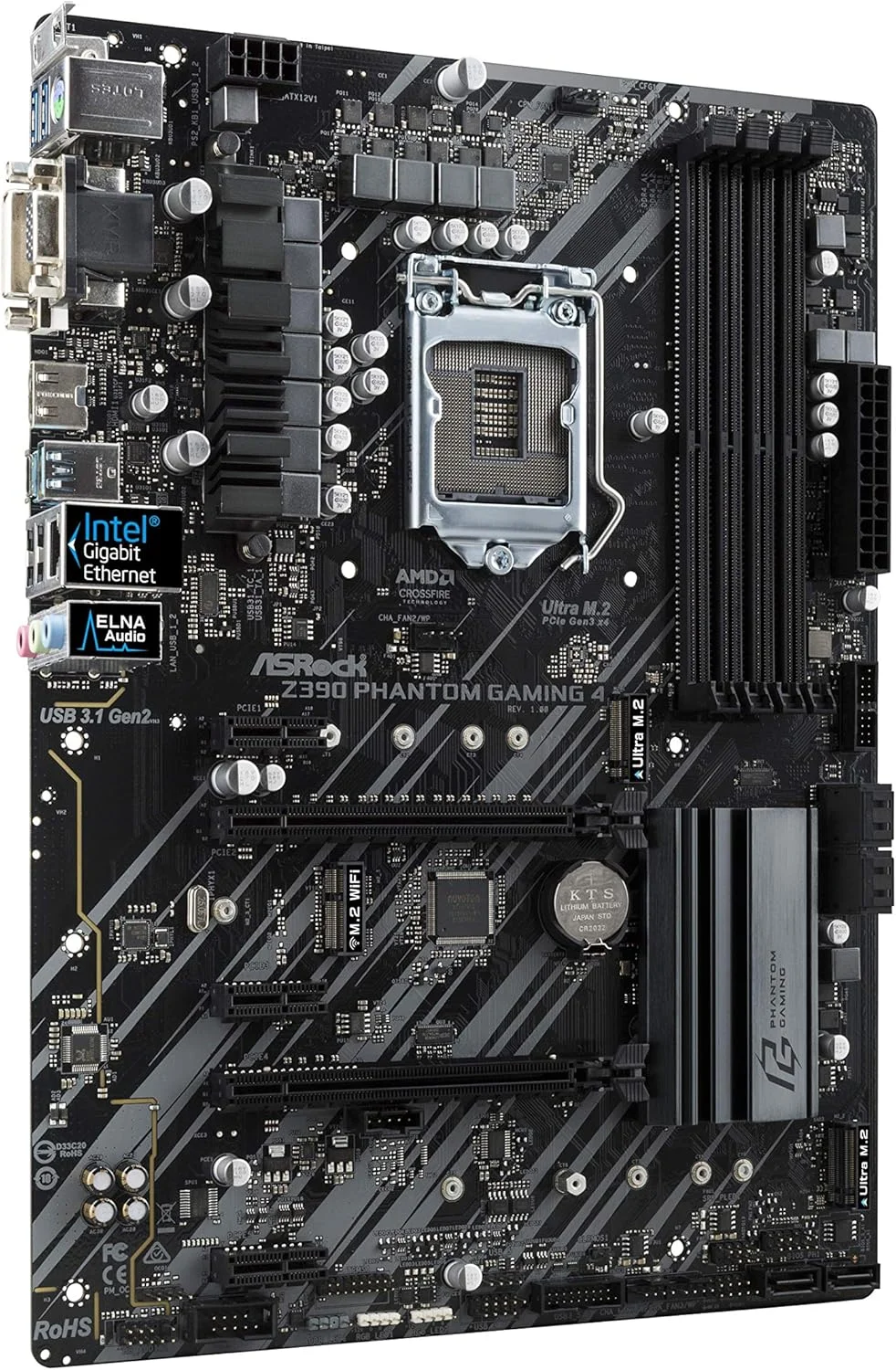 ASRock 90-MXB8X0-A0UAYZ محصول جدید، مادربرد ASRock Z390 Phantom Gaming 4، Intel Z390 - سوکت 1151 مشکی