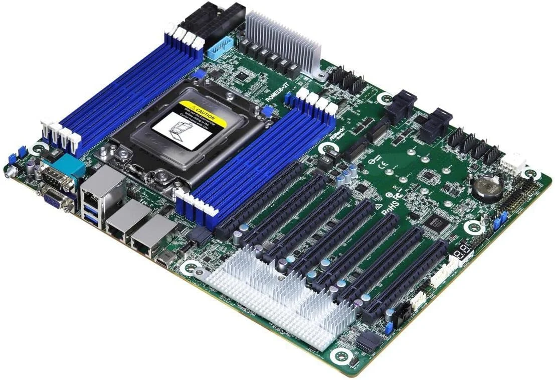 مادربرد ASRock Rack ROMED8-2T تک سوکت SP3 LGA 4094/ DDR4/ SATA3&USB3.1/ V&2GbE/ ATX