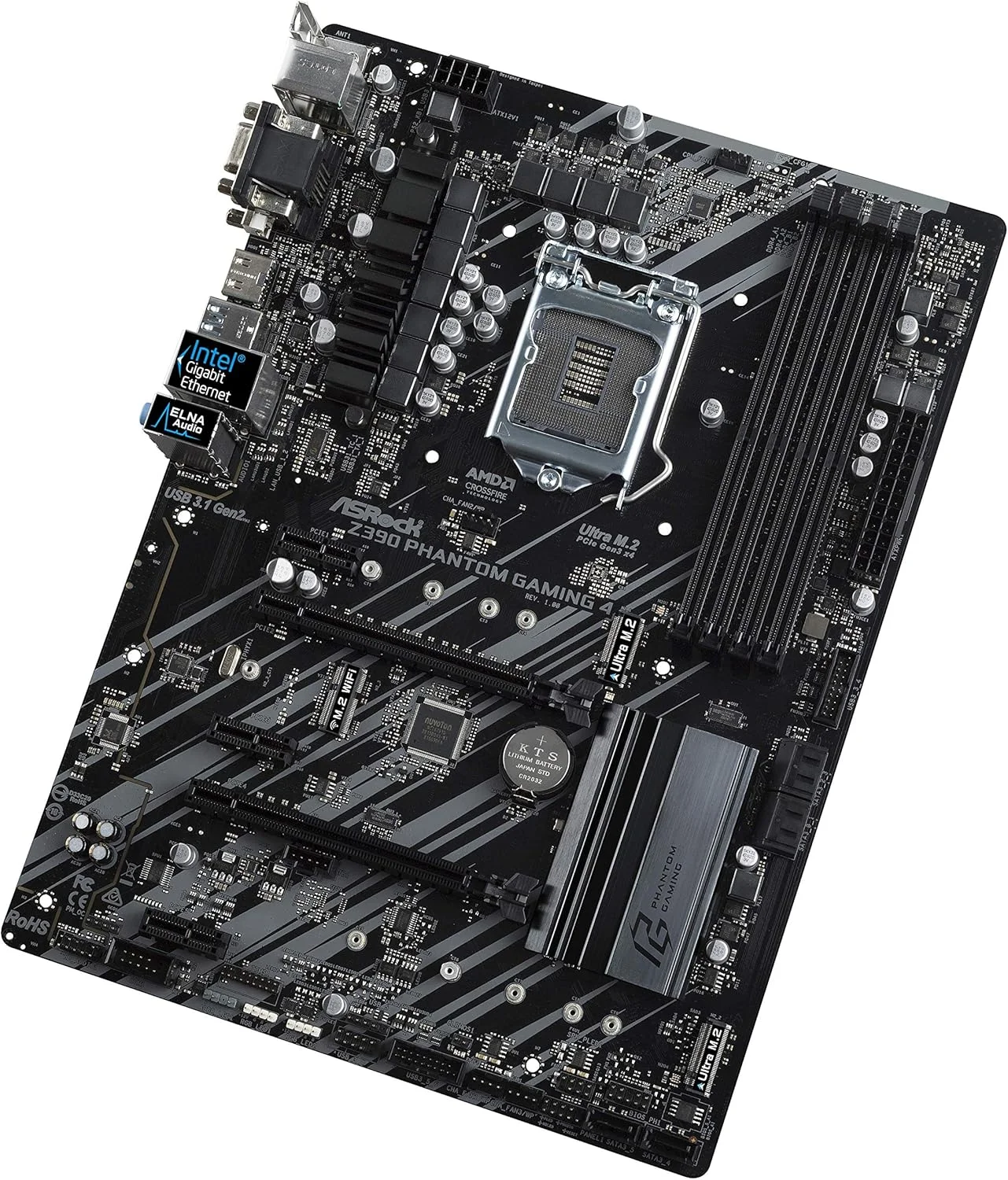 ASRock 90-MXB8X0-A0UAYZ محصول جدید، مادربرد ASRock Z390 Phantom Gaming 4، Intel Z390 - سوکت 1151 مشکی