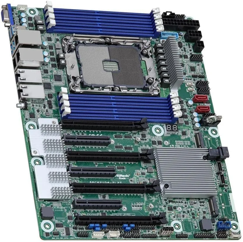 مادربرد سرور ایتیایکس AsRock Rack SPC621D8-2L2T، سوکت تکی P+ (LGA 4189)، پردازندههای نسل سوم Intel® Xeon® Scalable، C621A، Dual 1GbE+10GbE مادربرد سرور ایتیایکس AsRock Rack SPC621D8-2L2T، سوکت تکی P+ (LGA 4189)، پردازندههای نسل سوم Intel® Xeon® Scalable، C621A، Dual 1GbE+10GbE