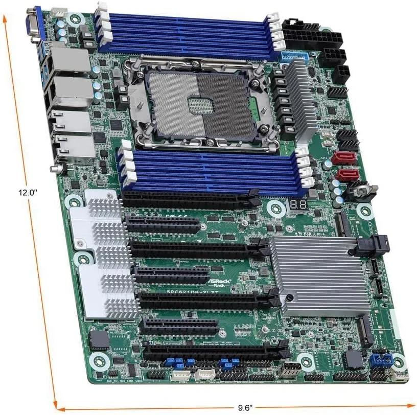 مادربرد سرور ایتیایکس AsRock Rack SPC621D8-2L2T، سوکت تکی P+ (LGA 4189)، پردازندههای نسل سوم Intel® Xeon® Scalable، C621A، Dual 1GbE+10GbE مادربرد سرور ایتیایکس AsRock Rack SPC621D8-2L2T، سوکت تکی P+ (LGA 4189)، پردازندههای نسل سوم Intel® Xeon® Scalable، C621A، Dual 1GbE+10GbE