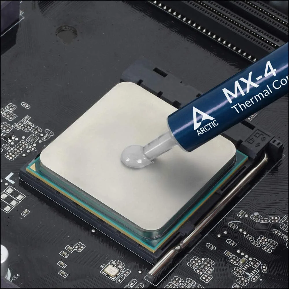 خمیر حرارتی با عملکرد عالی ARCTIC MX-4 (به همراه کاردک، 4 گرم) برای تمام پردازنده ها (CPU، GPU - PC، PS4، Xbox)، رسانایی حرارتی بسیار بالا، دوام طولانی، استفاده ایمن، غیر رسانا