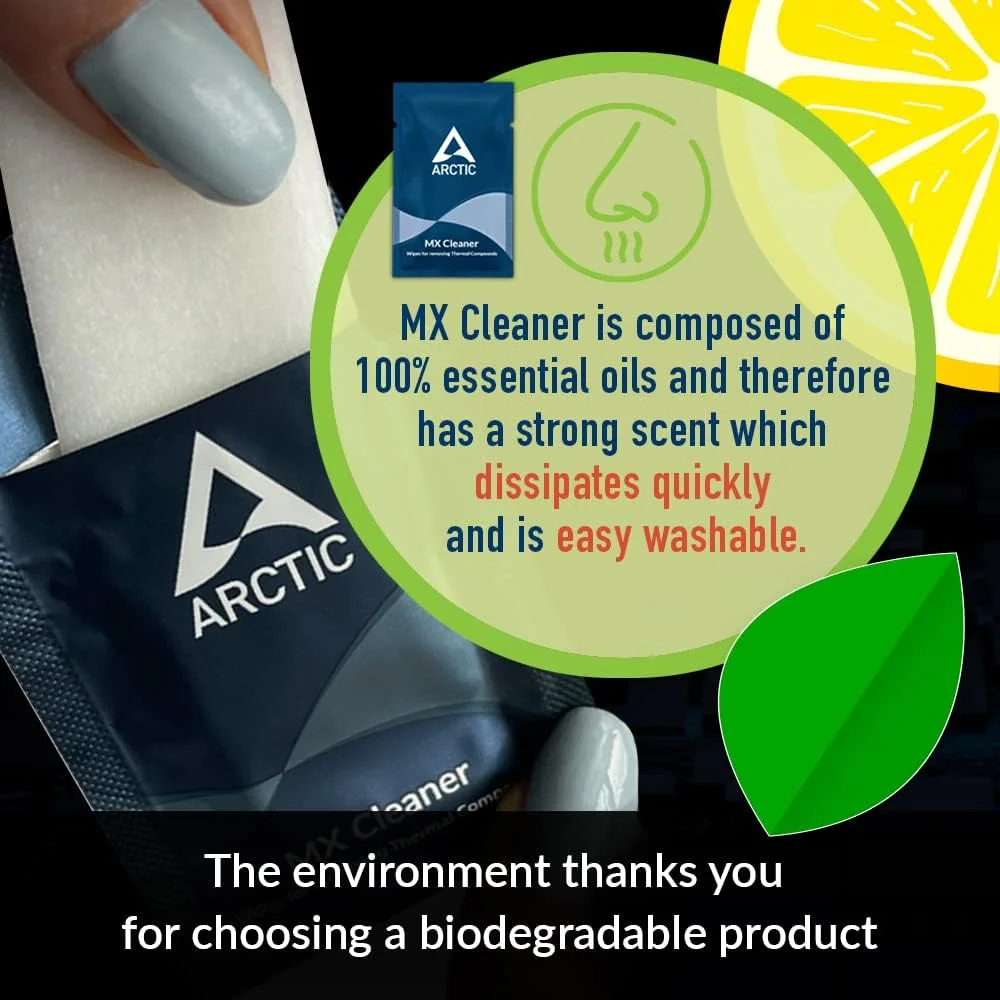 خمیر حرارتی ARCTIC MX-6 (4 گرم، شامل 6 عدد MX Cleaner) - خمیر حرارتی با عملکرد نهایی برای پردازنده، کنسول ها، کارت گرافیک، لپ تاپ، رسانایی حرارتی بسیار بالا، دوام طولانی، غیر رسانا، غیر خازنی