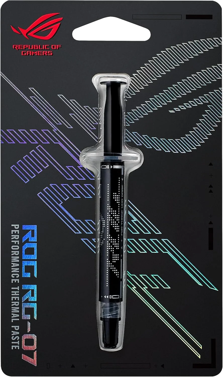 خمیر حرارتی عملکردی ایسوس ROG RG-07 - 3 گرم، نرخ جذب حرارتی 2.5 W/m.k برای تمام پردازنده ها و کارت های گرافیک
