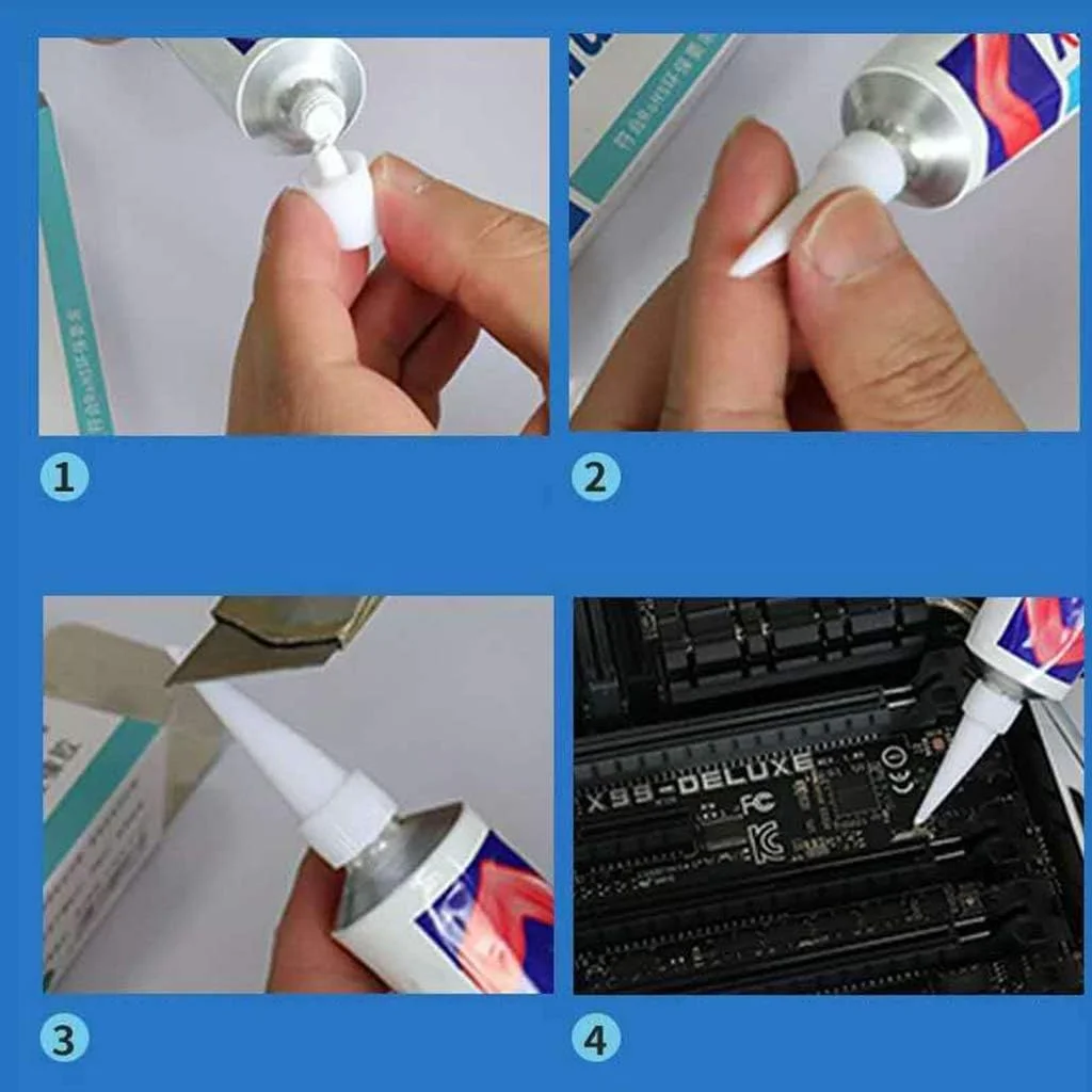 چسب سیلیکونی رسانای حرارتی 100 گرمی K-5205 Kafuter برای CPU چسب سیلیکونی رسانای حرارتی 100 گرمی K-5205 Kafuter برای CPU