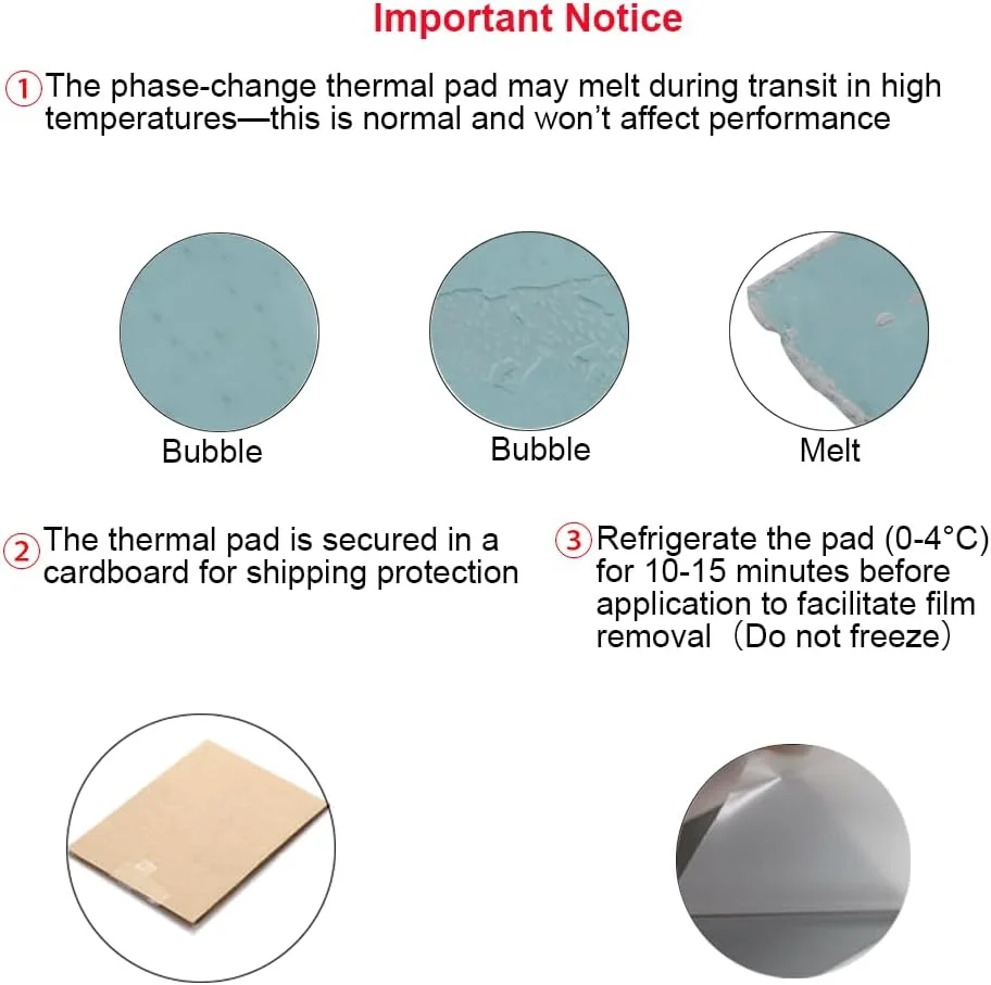 پد حرارتی تغییر فاز GPU ابعاد 40x80x0.2 میلیمتر JOYJOM PTM7950، گریس سیلیکونی رسانای حرارتی بالا 8.5W/mK خمیر حرارتی CPU برای CPU GPU SSD M.2 لپ تاپ پد حرارتی تغییر فاز GPU ابعاد 40x80x0.2 میلیمتر JOYJOM PTM7950، گریس سیلیکونی رسانای حرارتی بالا 8.5W/mK خمیر حرارتی CPU برای CPU GPU SSD M.2 لپ تاپ
