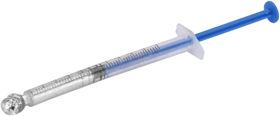 خمیر رسانای حرارتی فلز مایع نقره ای 0.5 میلی لیتر 3 گرم برای فن های پردازنده