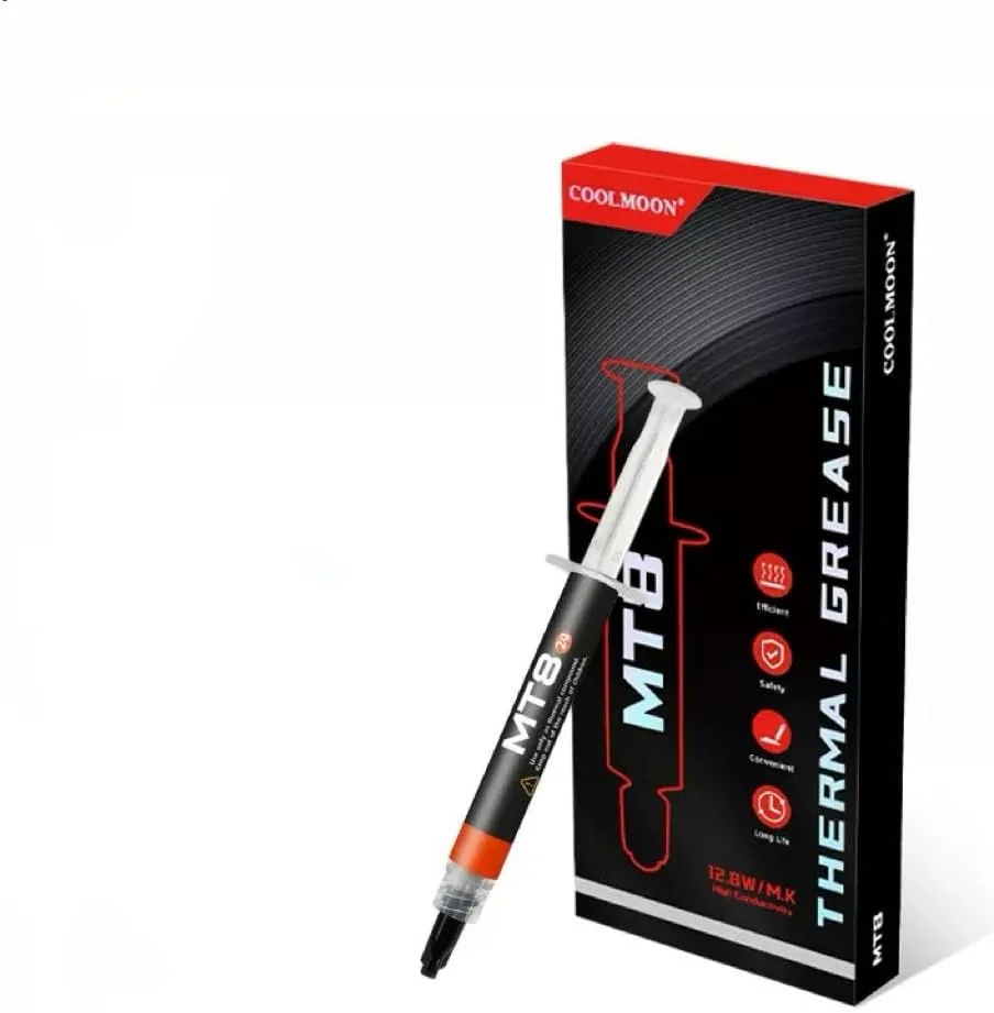 خمیر حرارتی پردازنده MT8: خمیر ترکیبی حرارتی با عملکرد بالا، خمیر هیت سینک، گریس حرارتی با امپدانس حرارتی فوق العاده پایین برای خنک کننده های CPU/PS4/PS5/PC/GPU/Xbox