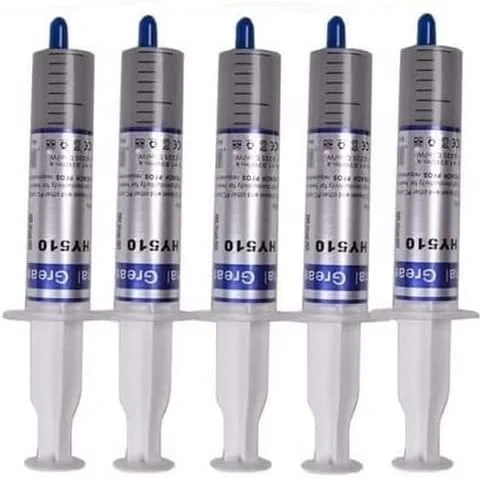 FB [بسته 5 عددی] خمیر حرارتی قابل استفاده مجدد (30 گرم)، سرنگ بزرگ گریس حرارتی، خنک کننده، مناسب برای PC/CPU/GPU/LED/VGA - خاکستری