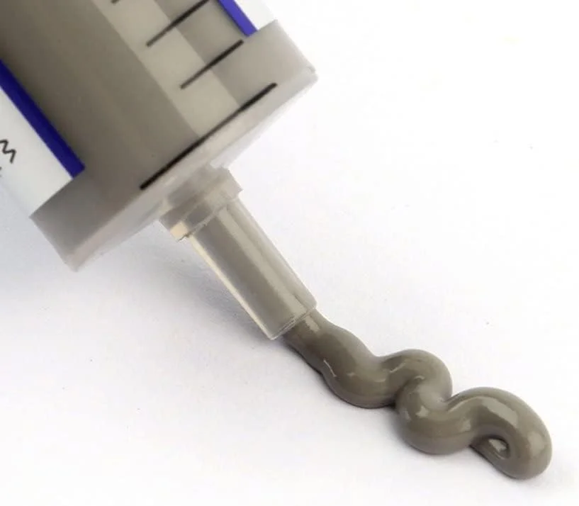 FB [بسته 5 عددی] خمیر حرارتی قابل استفاده مجدد (30 گرم)، سرنگ بزرگ گریس حرارتی، خنک کننده، مناسب برای PC/CPU/GPU/LED/VGA - خاکستری