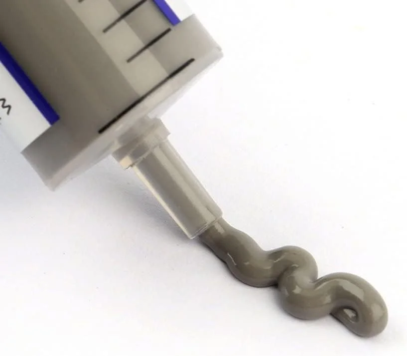 (بسته 5 عددی) خمیر حرارتی قابل استفاده مجدد (30 گرم)، سرنگ بزرگ گریس حرارتی خنک کننده مناسب برای استفاده در PC/CPU/GPU/LED/VGA - خاکستری