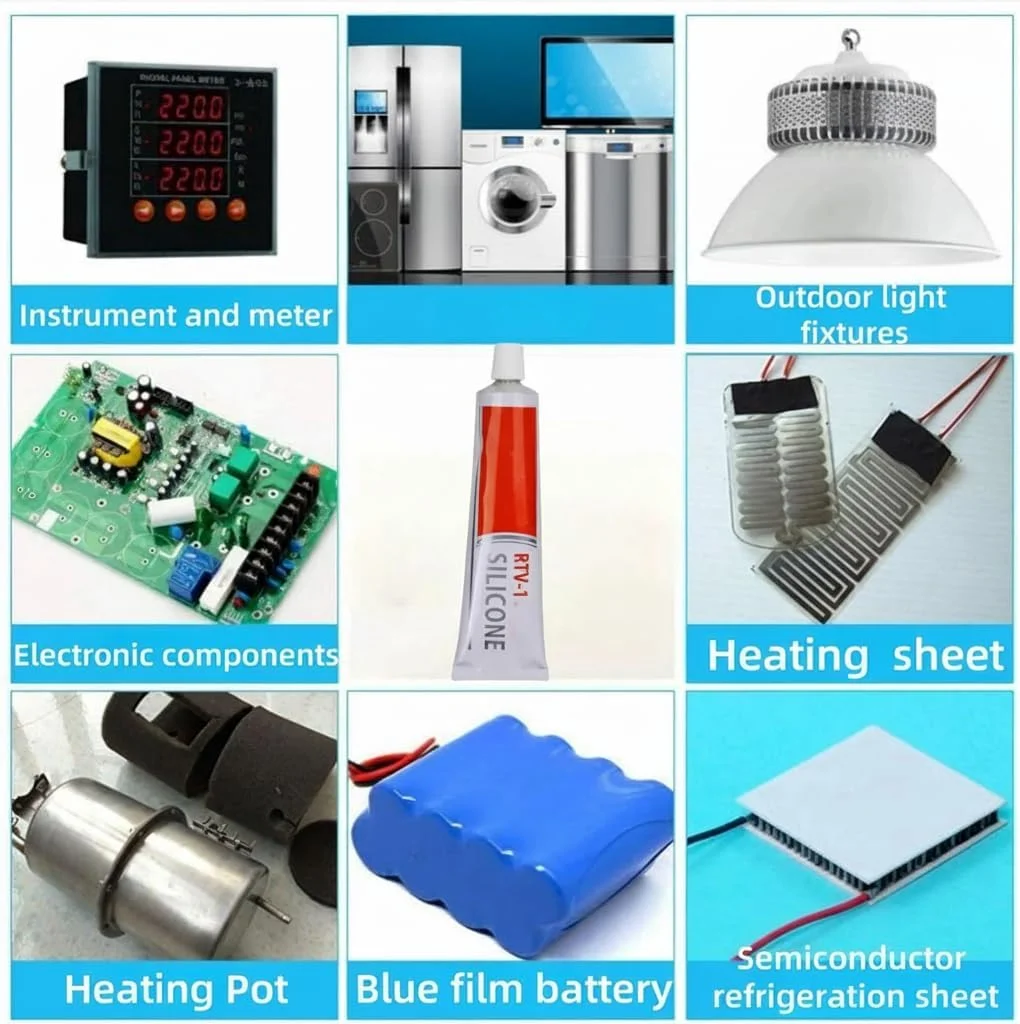 خمیر حرارتی، ترکیبات سینک حرارتی با عملکرد بالا، گریس حرارتی با عمر طولانی، چسب رسانای حرارتی برای پردازنده، کارت گرافیک، حافظه و سایر قطعات و تجهیزات الکترونیکی