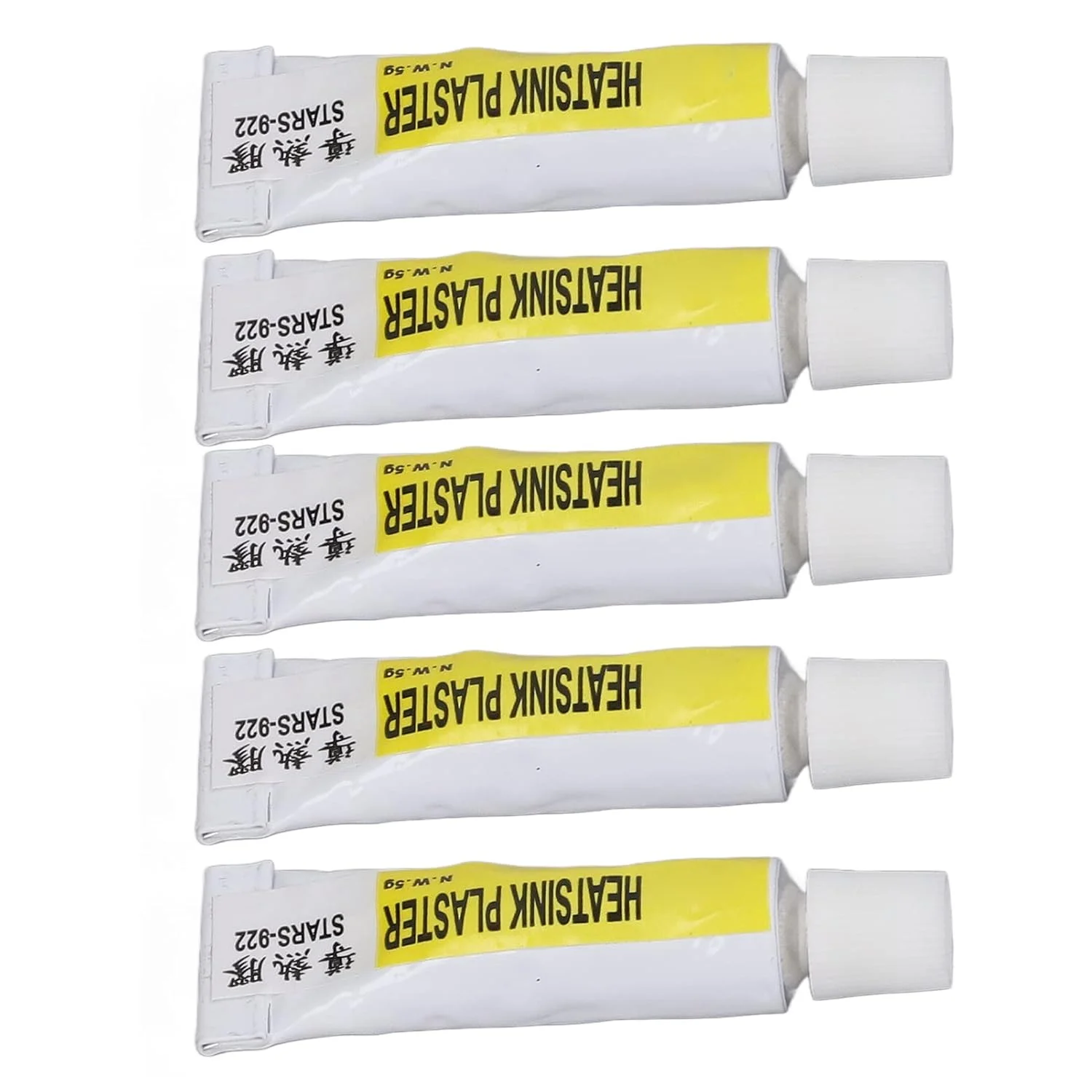 خمیر حرارتی CPU مقاوم در برابر حرارت گریس سیلیکونی عایق برای پرینتر سه بعدی، مجموعه 5 عددی گریس حرارتی CPU برای الکترونیک خمیر حرارتی CPU مقاوم در برابر حرارت گریس سیلیکونی عایق برای پرینتر سه بعدی، مجموعه 5 عددی گریس حرارتی CPU برای الکترونیک