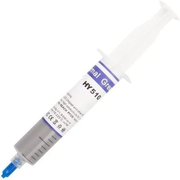 (بسته 5 عددی) خمیر حرارتی قابل استفاده مجدد (30 گرم)، سرنگ بزرگ گریس حرارتی خنک کننده مناسب برای استفاده در PC/CPU/GPU/LED/VGA - خاکستری