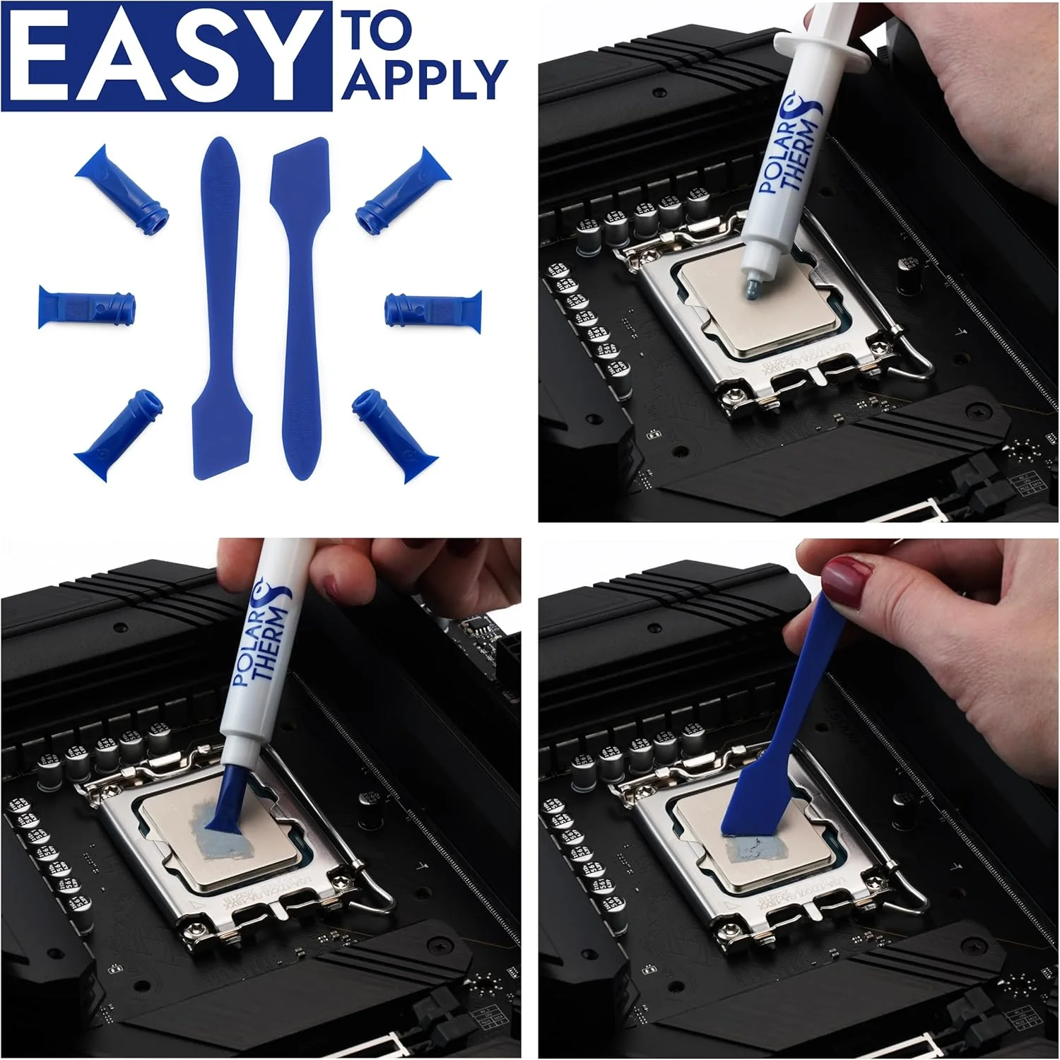 خمیر حرارتی حرفه ای Polartherm X10 Elite با وزن 40 گرم برای خنک کننده حرفه ای کامپیوتر خمیر حرارتی حرفه ای Polartherm X10 Elite با وزن 40 گرم برای خنک کننده حرفه ای کامپیوتر