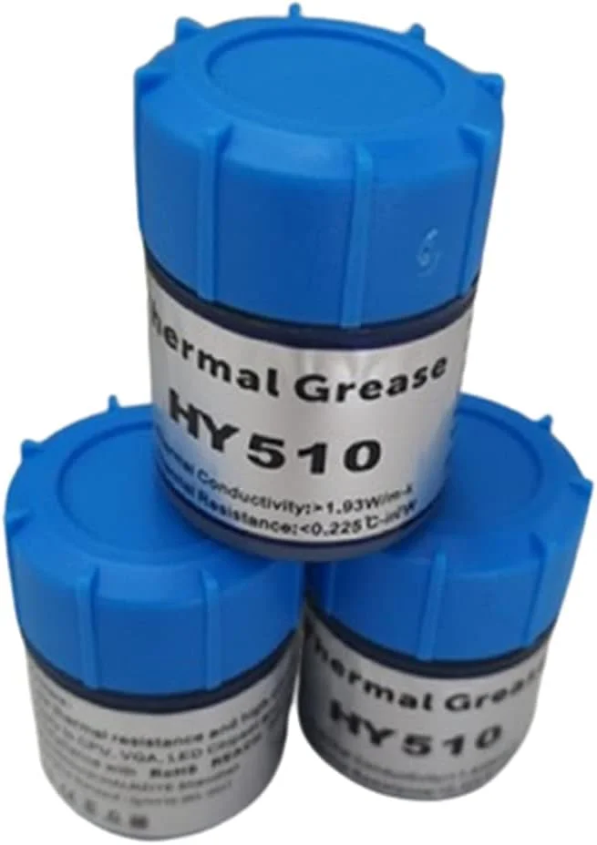 خمیر حرارتی سیلیکونی خاکستری HY510 گریس رسانای هیت سینک برای خنک کننده پردازنده، کارت گرافیک و چیپست لپ تاپ