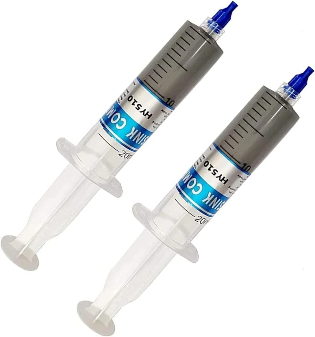 خمیر سیلیکون حرارتی SWAPKART مناسب برای استفاده در خنک‌کننده‌ها و هیت سینک برای پردازنده و چیپست (خاکستری، 30 گرم) (بسته 2 عددی)