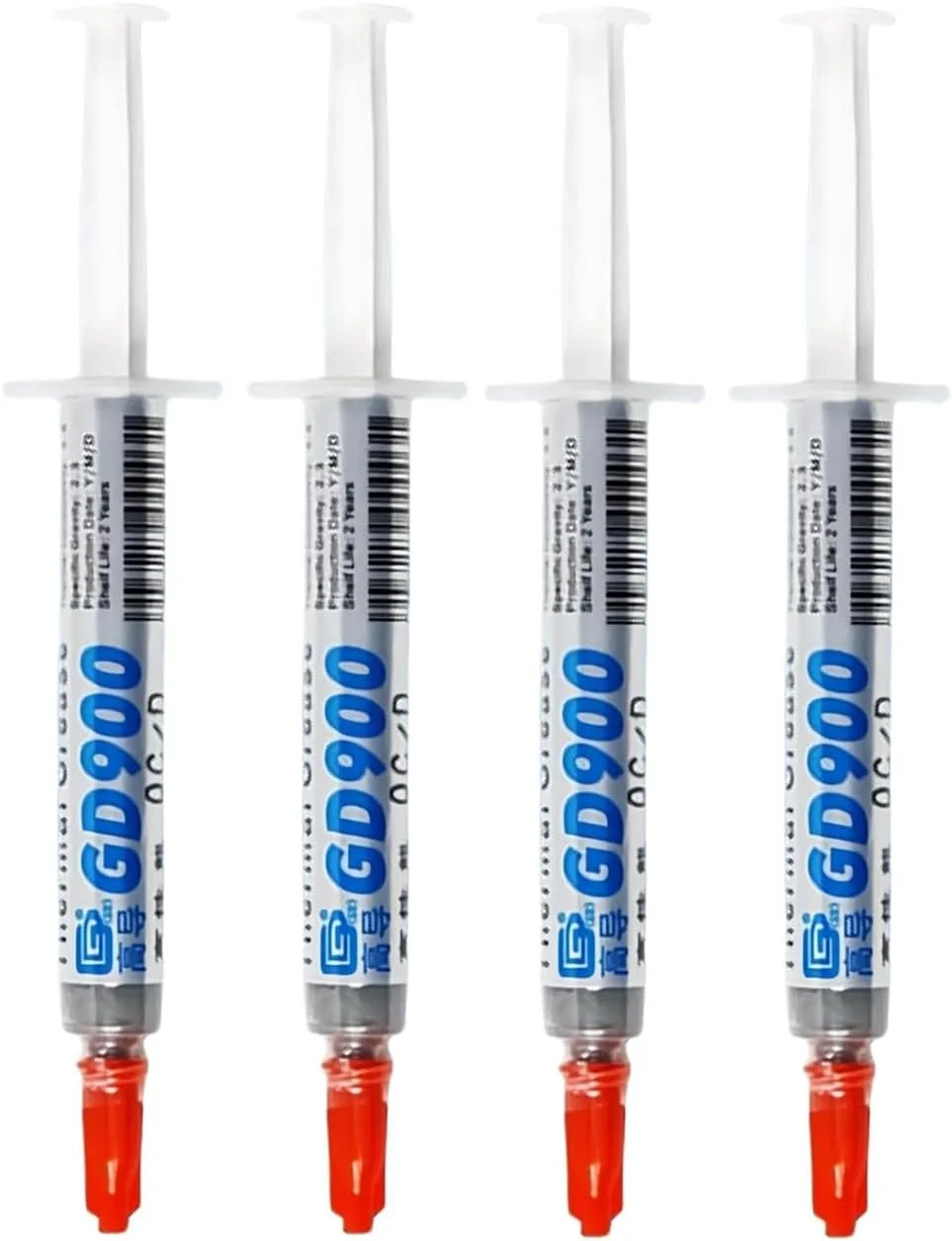 خمیر حرارتی 4.8W/M-K (7 گرم * 4 عدد)، خمیر حرارتی سینک حرارتی با عملکرد بالا Azonee برای خنک کننده همه CPU/GPU، گریس حرارتی کارآمد