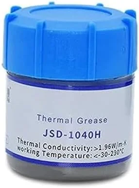 گریس حرارتی خاکستری روبیک برای CPU، GPU، چیپست و LED، خمیر حرارتی سیلیکونی خنک کننده CPU با عملکرد بالا (JSD-1040H)