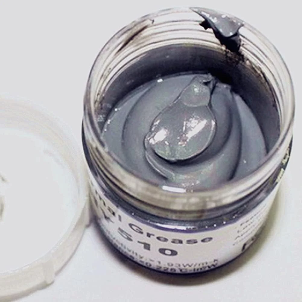 خمیر حرارتی سیلیکونی خاکستری HY510 گریس رسانای هیت سینک برای خنک کننده پردازنده، کارت گرافیک و چیپست لپ تاپ خمیر حرارتی سیلیکونی خاکستری HY510 گریس رسانای هیت سینک برای خنک کننده پردازنده، کارت گرافیک و چیپست لپ تاپ