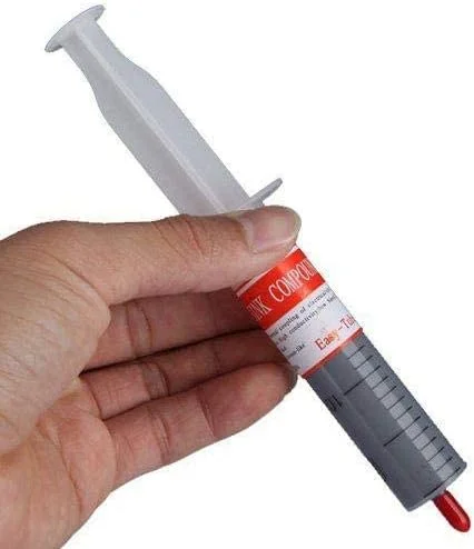 خمیر سیلیکونی حرارتی خاکستری 30 گرمی برای هیت سینک پردازنده مدل [Nt-182]