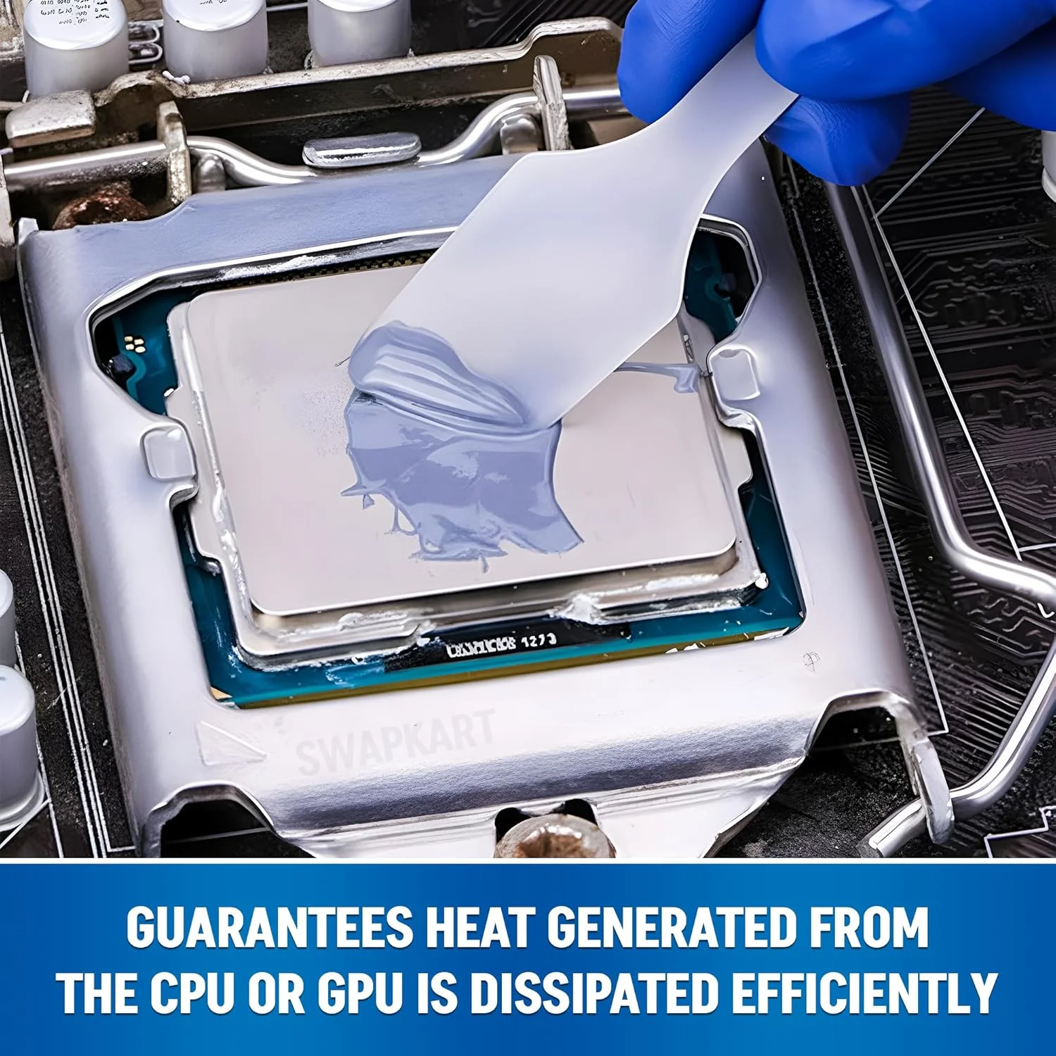 خمیر سیلیکون حرارتی SWAPKART مناسب برای استفاده در خنککنندهها و هیت سینک برای پردازنده و چیپست (خاکستری، 30 گرم) (بسته 2 عددی) خمیر سیلیکون حرارتی SWAPKART مناسب برای استفاده در خنککنندهها و هیت سینک برای پردازنده و چیپست (خاکستری، 30 گرم) (بسته 2 عددی)