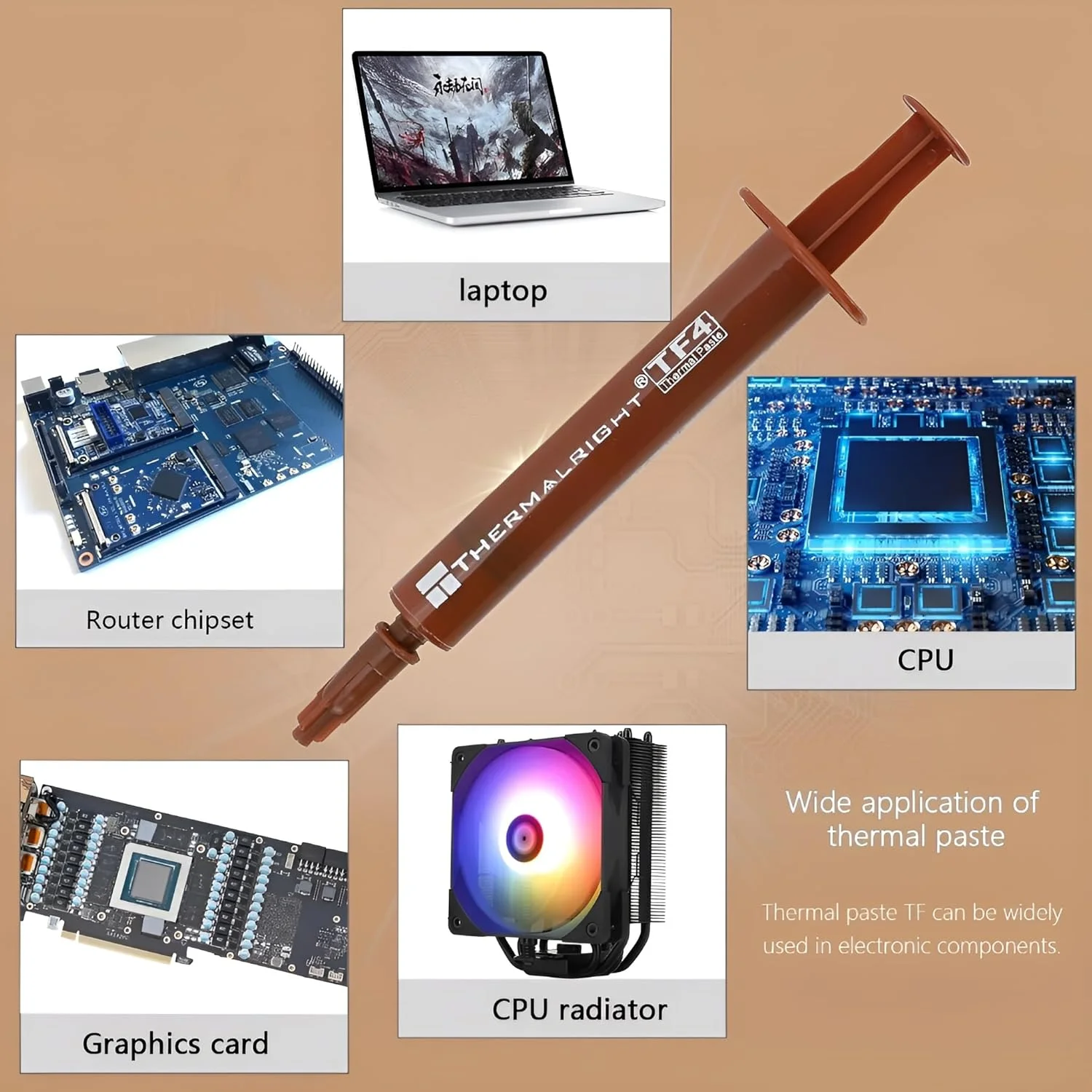 خمیر حرارتی TR TF4 2g برای خنک کننده ها، خمیر هیت سینک با دوام بالا 9.5W/m.k - 2 گرم، کارت گرافیک، CPU، لپ تاپ، گریس حرارتی PS4 خمیر حرارتی TR TF4 2g برای خنک کننده ها، خمیر هیت سینک با دوام بالا 9.5W/m.k - 2 گرم، کارت گرافیک، CPU، لپ تاپ، گریس حرارتی PS4