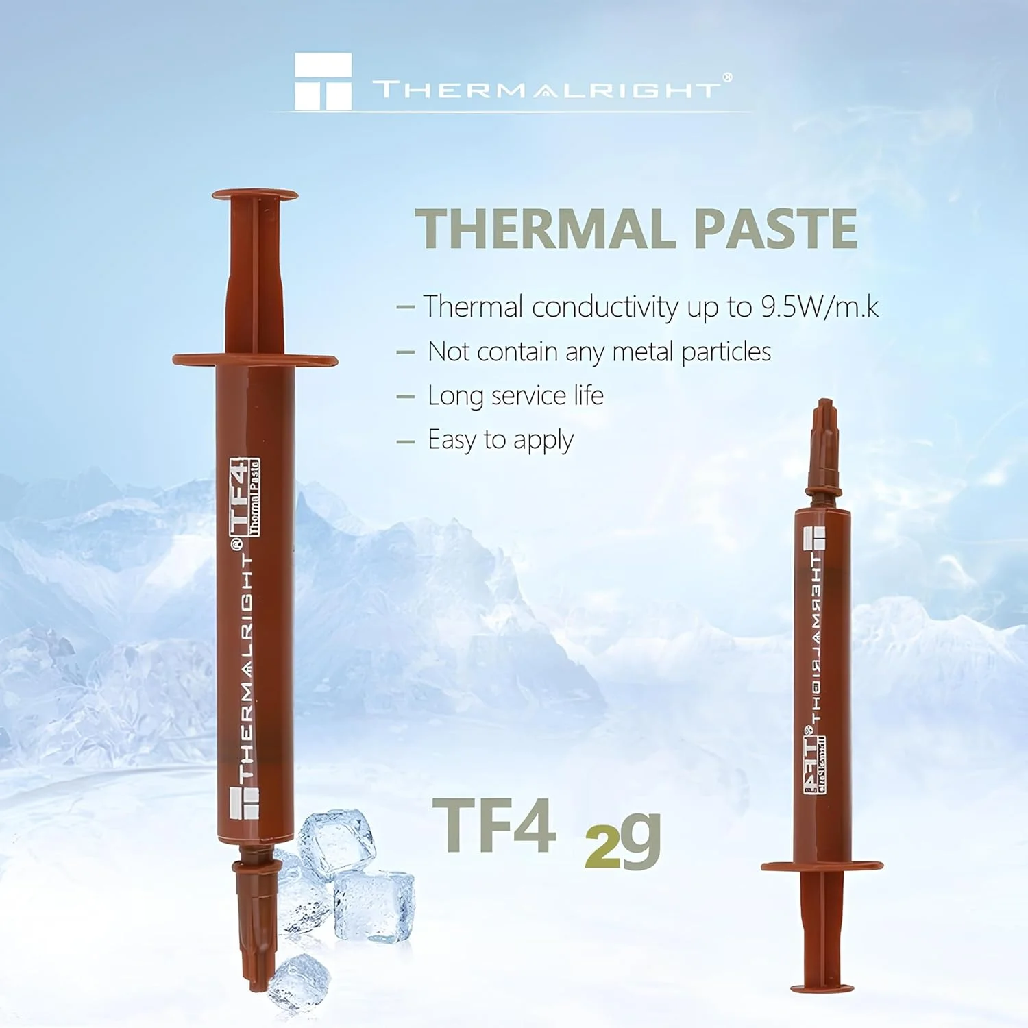 خمیر حرارتی TR TF4 2g برای خنک کننده ها، خمیر هیت سینک با دوام بالا 9.5W/m.k - 2 گرم، کارت گرافیک، CPU، لپ تاپ، گریس حرارتی PS4 خمیر حرارتی TR TF4 2g برای خنک کننده ها، خمیر هیت سینک با دوام بالا 9.5W/m.k - 2 گرم، کارت گرافیک، CPU، لپ تاپ، گریس حرارتی PS4