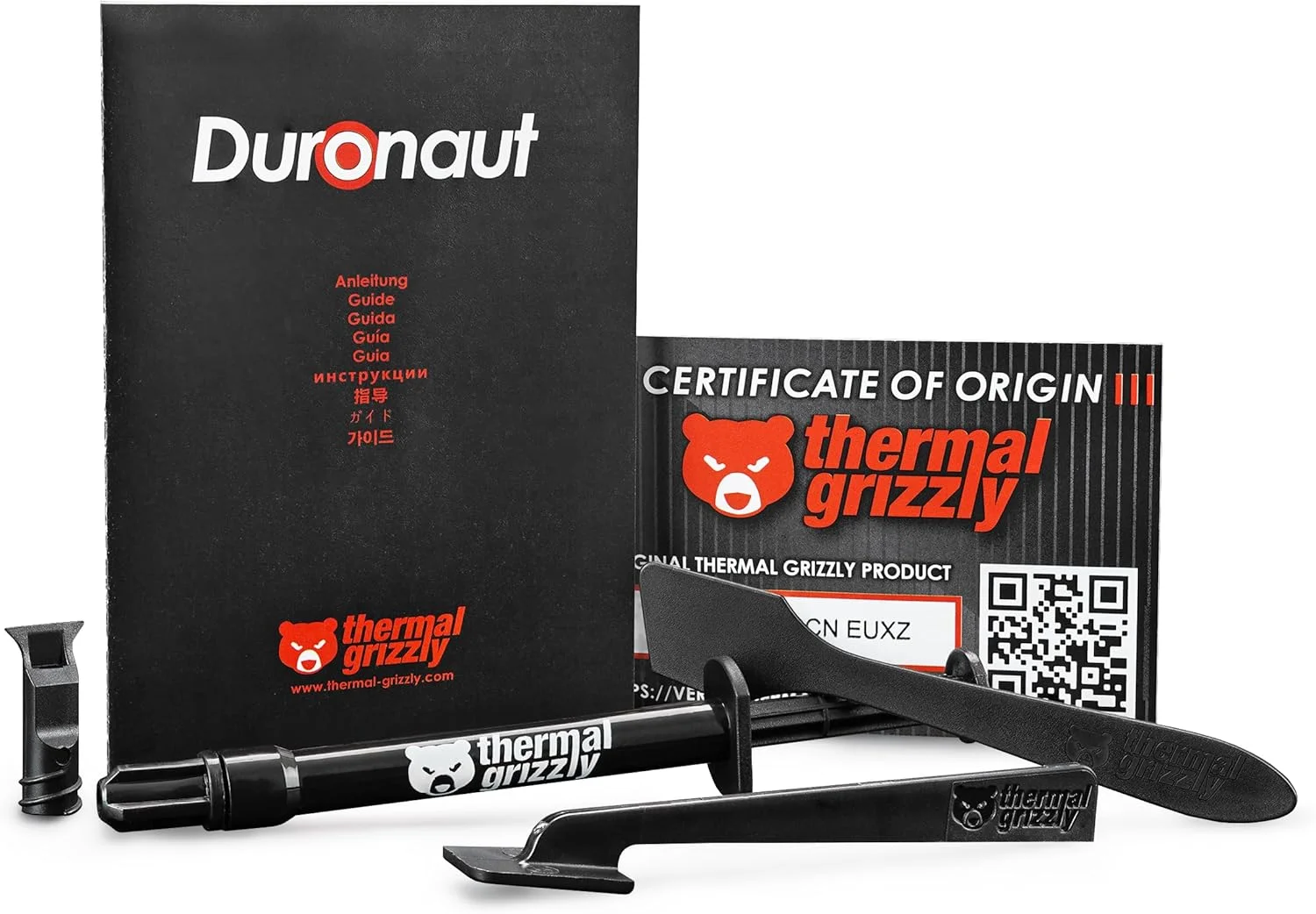 گریس حرارتی Thermal Grizzly Duronaut - 2 گرم - دوام بیشتر و خمیر حرارتی با عملکرد بالا - برای حداکثر رسانایی حرارتی در هنگام اورکلاک پردازنده/کارت گرافیک/PS4/PS5/Xbox