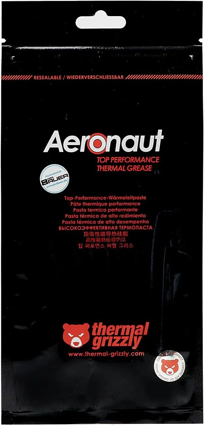 خمیر حرارتی Thermal Grizzly Aeronaut - 3.9 گرم / 1.5 میلی لیتر خمیر حرارتی Thermal Grizzly Aeronaut - 3.9 گرم / 1.5 میلی لیتر