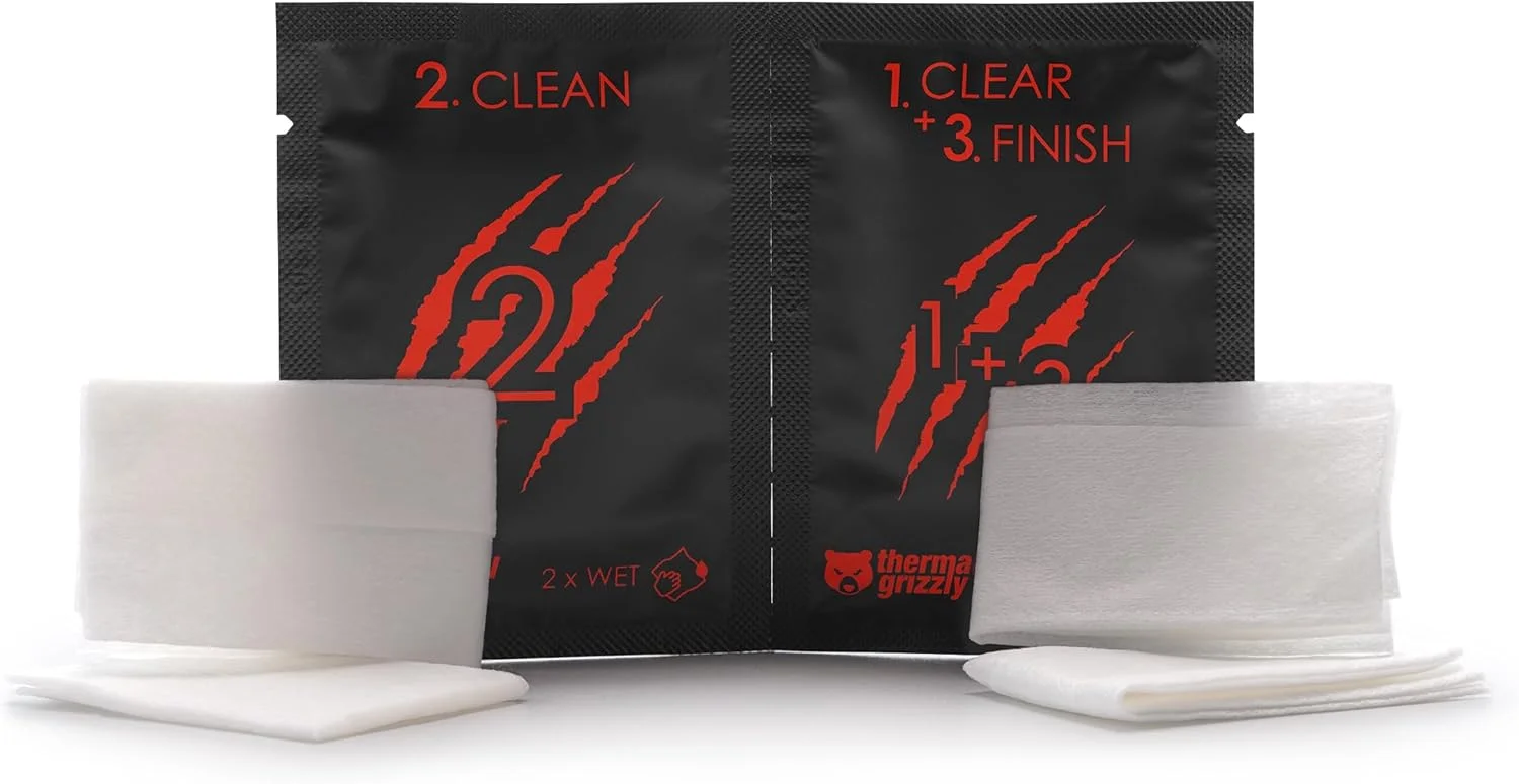خمیر حرارتی Thermal Grizzly Kryonaut - 1 گرم - خمیر حرارتی با عملکرد بسیار بالا + 12 دستمال تمیز کننده 6 مرطوب و 6 خشک - برای کاربردهای سخت و اورکلاک CPU/GPU/PS4/PS5/Xbox خمیر حرارتی Thermal Grizzly Kryonaut - 1 گرم - خمیر حرارتی با عملکرد بسیار بالا + 12 دستمال تمیز کننده 6 مرطوب و 6 خشک - برای کاربردهای سخت و اورکلاک CPU/GPU/PS4/PS5/Xbox