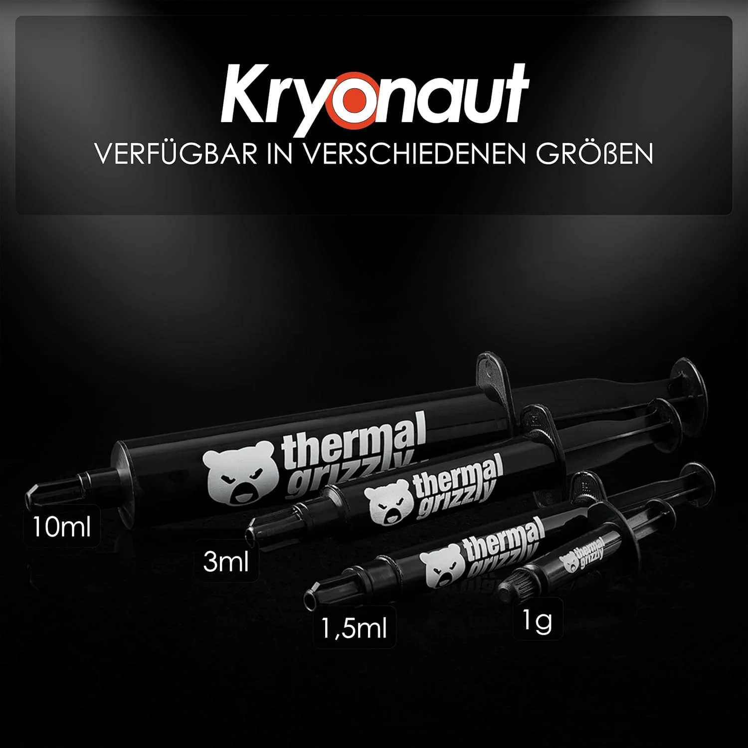 خمیر حرارتی Thermal Grizzly Kryonaut - 1 گرم - خمیر حرارتی با عملکرد فوق العاده بالا - برای کاربردهای سخت و اورکلاک CPU/GPU/PS4/PS5/Xbox