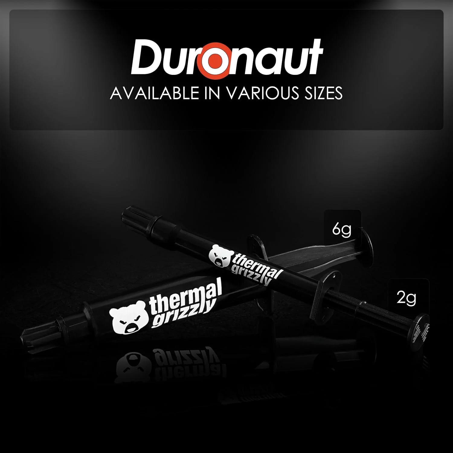 گریس حرارتی Thermal Grizzly Duronaut - 2 گرم - دوام بیشتر و خمیر حرارتی با عملکرد بالا - برای حداکثر رسانایی حرارتی در هنگام اورکلاک پردازنده/کارت گرافیک/PS4/PS5/Xbox